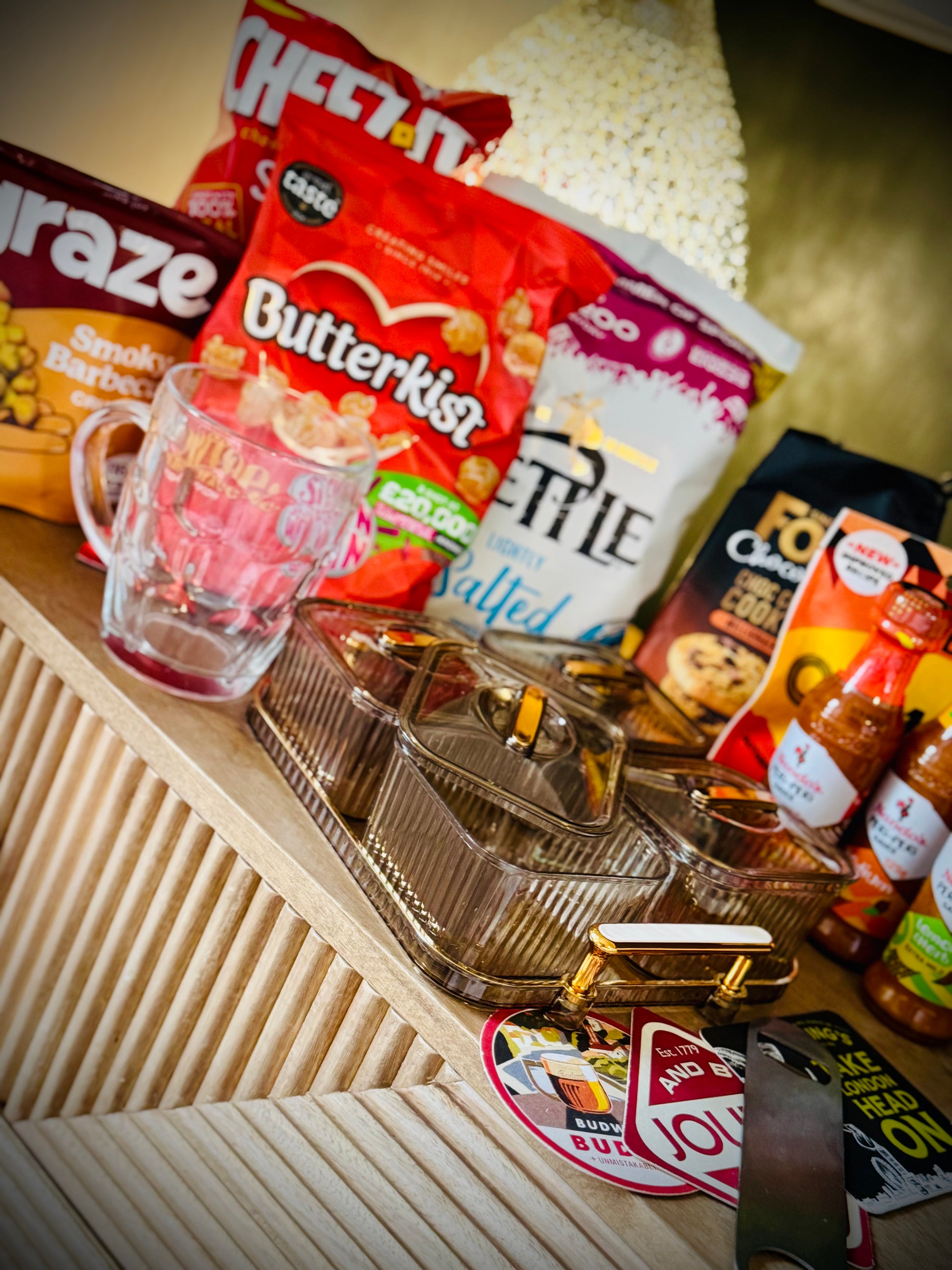 Snacks and Chill for him gift box with handwritten Card £50